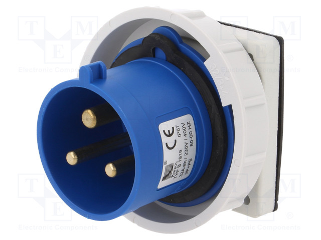 KOJELIITIN RUNKO UROS - 32A - 400VAC - IEC 60309 - IP67 - AC liittimet ja rungot - PB.1919 - 1