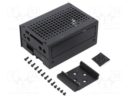 LAITEKOTELO - TERÄS - MUSTA - X: 68MM - Y: 93MM - Z: 45MM - Arduino Raspberry kotelot - KKSB-2024899 - 1