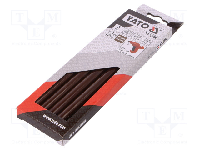 KUUMALIIMA - Ø: 11,2MM - RUSKEA - PIT: 200MM - SIDONTA: 20÷30S - Kuumaliima ja kuumailma työkalut - YT-82439 - 1