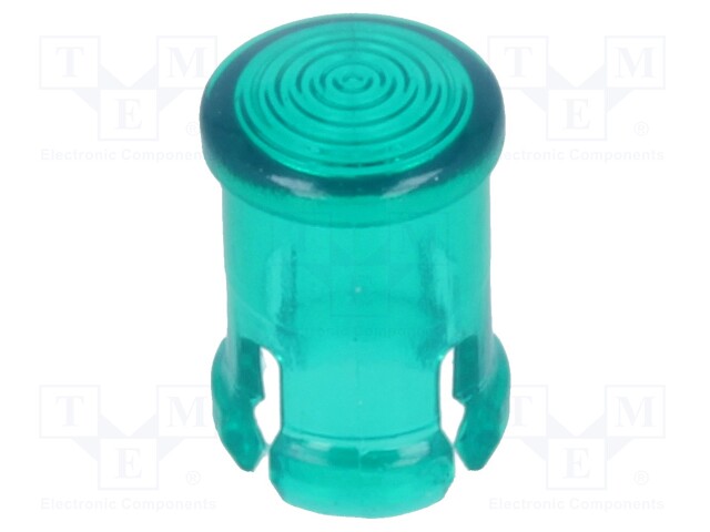 LED-LINSSI - PYÖREÄ - VIHREÄ - MATALAPROFIILINEN - 5MM - Linssit LEDeille - KEYS8669 - 1