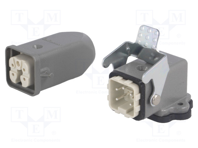HDC LIITIN - UROS + NAARAS - GWCONNECT - PIN: 5 - 10A - 400V - 4+PE - M20 - GWconnect liittimet - MX-93603-0029 - 1