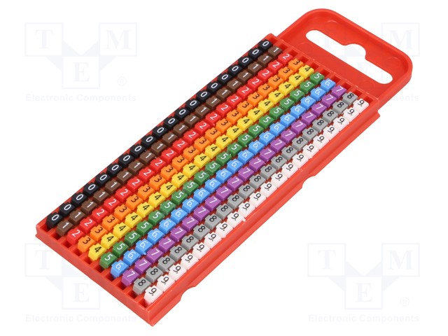 MERKIT - MERKINTÄ: 0 - 1 - 2 - 3 - 4 - 5 - 6 - 7 - 8 - 9 - 2÷2,8MM - WIC - Kaapeleiden merkintä - WIC1-0-9 - 1