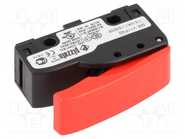 MIKROKYTKIN SNAP ACTION - 5A/250VAC - 4A/24VDC - VIVUN KANSSA - SPDT - SANP ACTION mikrokytkimet - MKV11F49 - 1