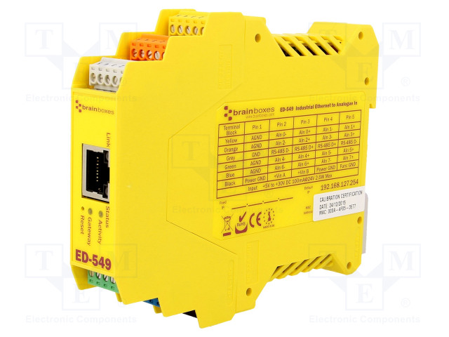 MODBUS PORTTI - PORTTIEN LUKU: 1 - 5÷30VDC - DIN-KISKOLLE - ED - MUOVI - Teollisuusverkot - ED-549 - 1