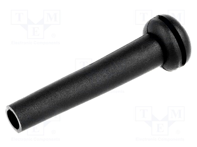 MURTOSUOJA - ØASENNUSAUK.: 8,7MM - ØREIKÄ: 5,1MM - PVC - MUSTA - L: 42,9MM - Läpivientirenkaat - ODZ-09 - 1