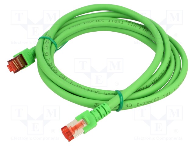 PATCH KAAPELI - S/FTP - CAT: 6 - RJ45-PISTOKE,MOLEMMIN PUOLIN - LANKA - CU - RJ45 Ethernet kaapelit - HELUKAT-803009 - 1