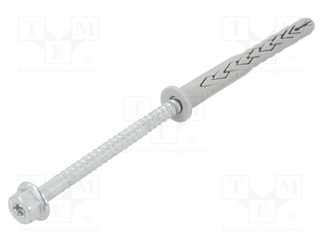 PLASTIC ANCHOR - WITH SCREW - 8X80 - ZINC-PLATED STEEL - SXRL-FUS - Ruuvit - muut - FISCHER-540129 - 1