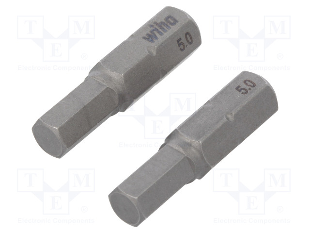 RUUVAUSKÄRKI - KUUSIOKOLO - HEX 5MM - 1/4" - KOK.PIT: 25MM - 2KPL - Ruuvauskärjet - WIHA.25679 - 1