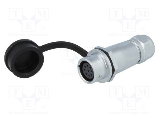 NAARASLIITIN - PIN: 9 - IP67 - SF12 - 4÷6,5MM - 3A - WEIPU liittimet - SF1211S9 - 1