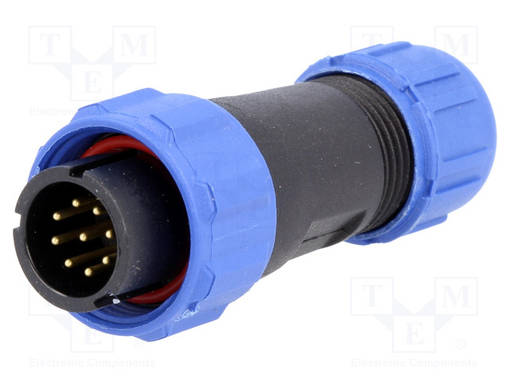 UROSLIITIN - PIN: 9 - IP68 - SP13 - 4÷6,5MM - 3A - 125V - WEIPU liittimet - SP1310P9 - 1