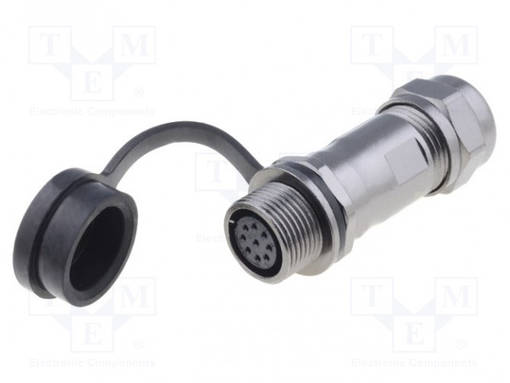 NAARASLIITIN - PIN: 9 - IP67 - ST12 - 5÷8MM - 3A - 125V - WEIPU liittimet - ST1211S9 - 1