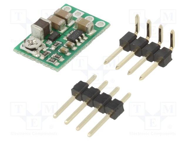 STEP DOWN MUUNNIN - LÄHTÖJÄNNITE 4÷25V - TULOJÄNNITE 4÷50V - 600MA - 13X10MM - Virransyöttömuuntimet - POLOLU-3799 - 1