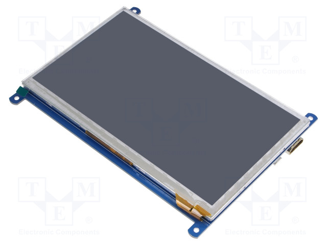 TFT NÄYTTÖ - 7" - 800X480 - VALAISTUS: LED - 164,9X124,27MM - 3,3÷5VDC - Älykkäät näytöt - WSH-10829 - 1