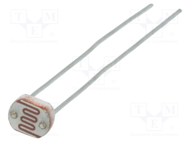 VALOVASTUS - 100MW - 45÷140KOHM - 540NM - THT - 150VDC - ØLED: 5MM - Metallikalvovastukset - PGM5549 - 1