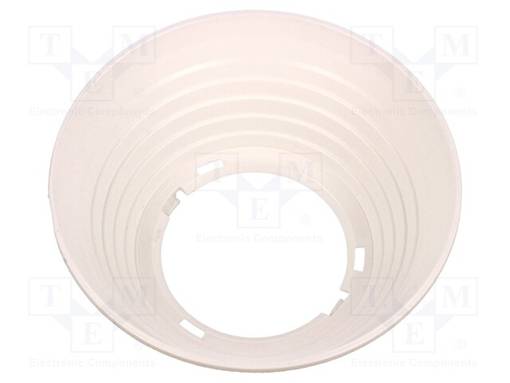 KOHDEVALAISIN - PYÖREÄ - HRPC - VÄRI: VALKOINEN - H: 31MM - Ø: 82MM - Linssit LEDeille - F13839 - 1