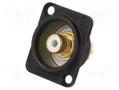 CONNECTOR NYS367(RCA)VALKOINEN IN BL/CR D-HOUS. - Erikoisliittimet - NTR-NF2D-B-9 - 1