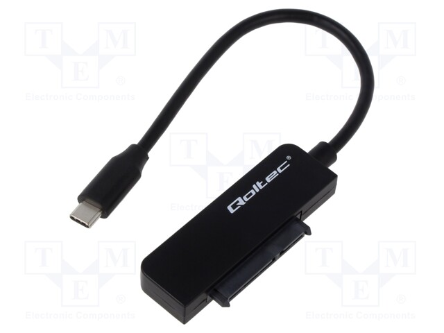 USB ADAPTERI SATA-PISTOKKEESEEN - 0,19M - SATA III,USB C - PNP - Tietokonetarvikkeet - muut - QOLTEC-52269 - 1