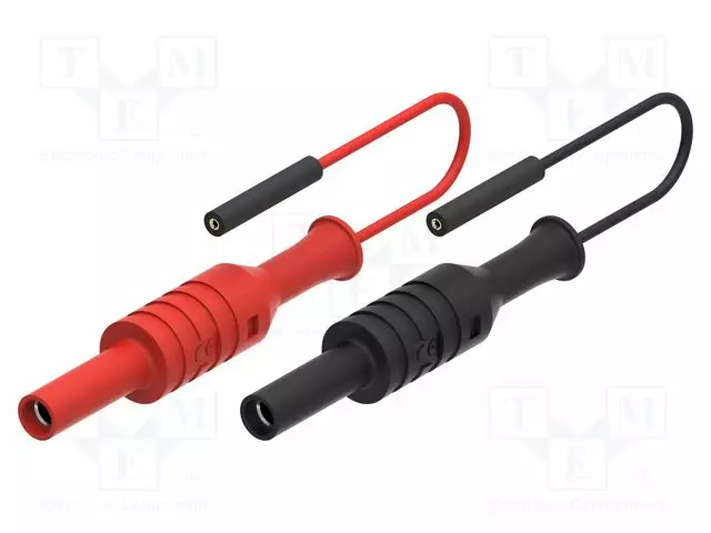 LABORATORY CONNECTOR: 4MM BANANA - ADAPTER - 33VAC - 70VDC - 2A - 2PCS. - Banaanijatkoliittimet - CT3099 - 1