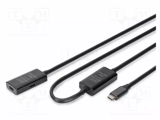 USB-TOISTIN - USB 3.2 GEN 1,VAHVISTIMELLA MUSTA - 5GBPS - USB kaapelit ja adapterit - DA-73109 - 1