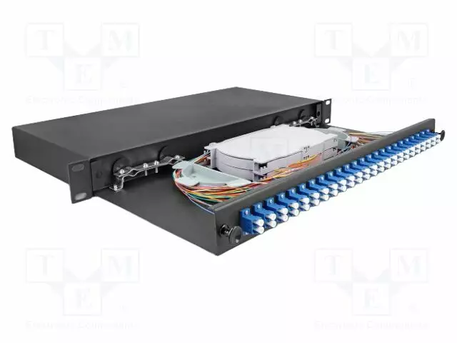 PATCH-VALOKUITUPANEELI - LC DUPLEX - DUPLEX,RACK - MUSTA - RACK 19" - Tietokonetarvikkeet - muut - DELOCK-67009 - 1