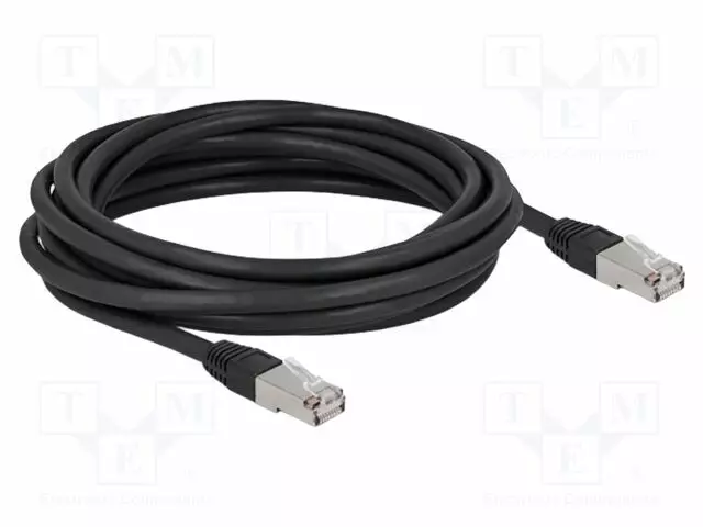 PATCH KAAPELI - S/FTP - CAT: 6A - RJ45-PISTOKE,MOLEMMIN PUOLIN - 5M - PE - RJ45 Ethernet kaapelit - DELOCK-80129 - 1