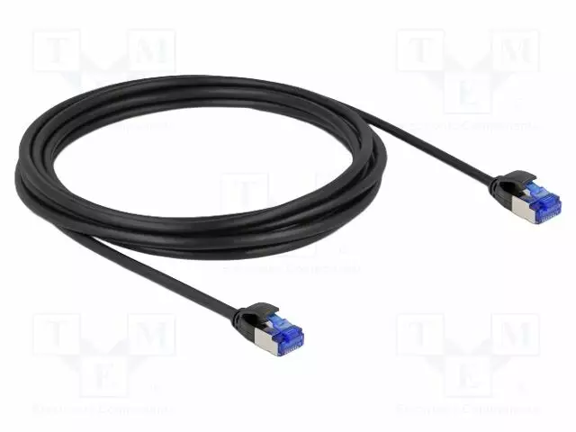 PATCH KAAPELI - S/FTP - CAT: 6A - RJ45-PISTOKE,MOLEMMIN PUOLIN - 3M - RJ45 Ethernet kaapelit - DELOCK-80229 - 1