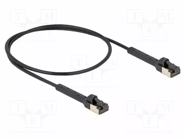 PATCH KAAPELI - U/FTP - CAT 8.1 - RJ45-PISTOKE,MOLEMMIN PUOLIN - 0,5M - RJ45 Ethernet kaapelit - DELOCK-80939 - 1