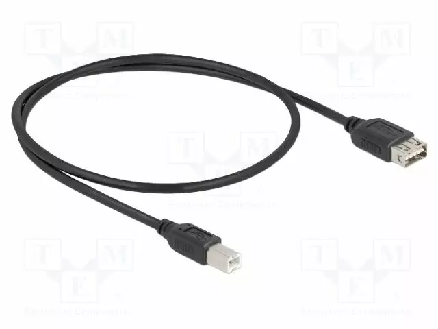 CABLE - USB 2.0 - USB A DOUBLE SIDED SOCKET,USB B PLUG - 0.5M - USB kaapelit ja adapterit - DELOCK-81529 - 1