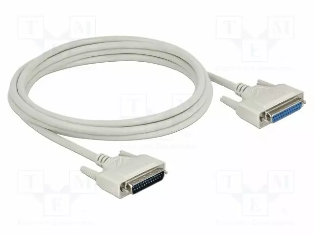 KAAPELI - D-SUB 25PIN PISTORASIA,D-SUB 25PIN PISTOKE - PIT: 3M - Tietokonekaapelit ja -adapterit - DELOCK-83209 - 1