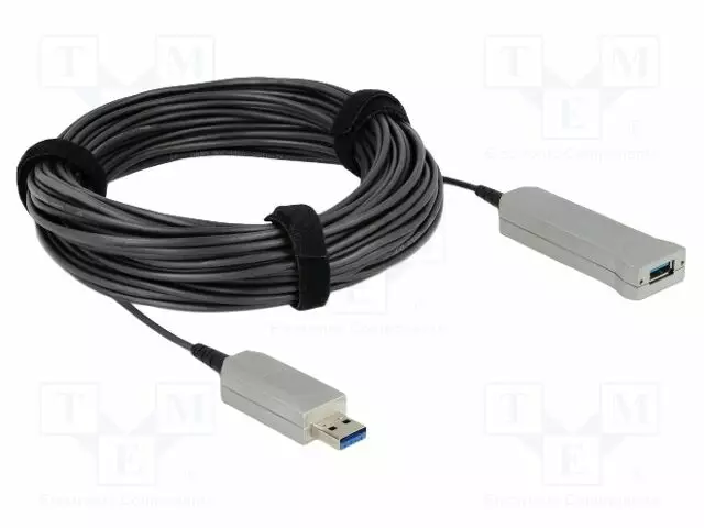 KAAPELI - OPTINEN MUSTA - 5GBPS - ØJOH: 3MM - USB kaapelit ja adapterit - DELOCK-83739 - 1