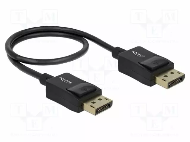 KAAPELI - DISPLAYPORT-PISTOKE,MOLEMMIN PUOLIN - DISPLAYPORT 1.4 - HDMI, DVI, DisplayPort johdot - DELOCK-85299 - 1