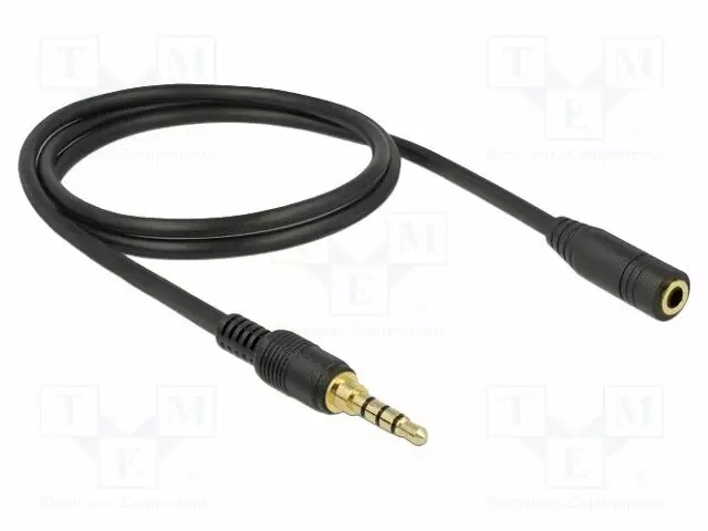 KAAPELI - JACK 3,5MM 3PIN PISTORASIA,JACK 3,5MM 4PIN PISTOKE - Muut audio-videokaapelit - DELOCK-85629 - 1