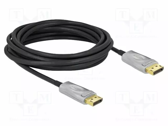 KAAPELI - DISPLAYPORT-PISTOKE,MOLEMMIN PUOLIN - LSZH - PIT: 5M - HDMI, DVI, DisplayPort johdot - DELOCK-85879 - 1