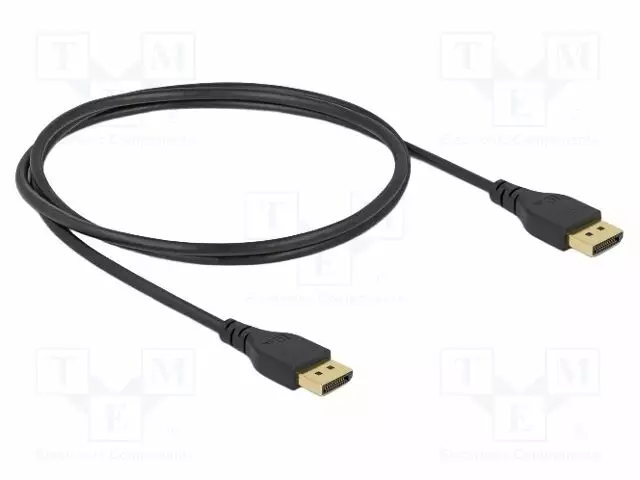 KAAPELI - DISPLAYPORT-PISTOKE,MOLEMMIN PUOLIN - DISPLAYPORT 1.4 - HDMI, DVI, DisplayPort johdot - DELOCK-85909 - 1