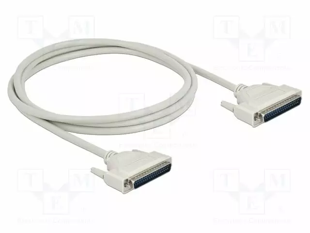 KAAPELI - D-SUB 37PIN PISTOKE,MOLEMMIN PUOLIN - PIT: 2M - BEIGE - Tietokonekaapelit ja -adapterit - DELOCK-86879 - 1