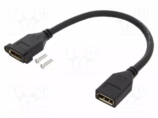 KAAPELI - DISPLAYPORT-PISTORASIA,MOLEMMIN PUOLIN - PIT: 0,3M - HDMI, DVI, DisplayPort johdot - DELOCK-87099 - 1