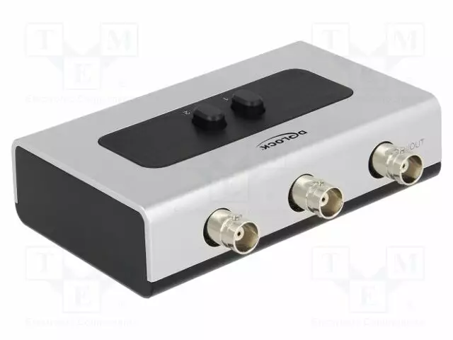 MUSTA,HARMAA - BNC X3 - SOVITUS: SWITCH - Antennijohdot - DELOCK-87669 - 1