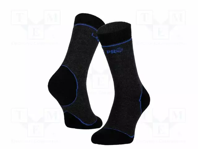 WORK SOCKS - SIZE: 39-42 - MUSTA - FURLINED - Työ- ja suojavaatteet - LAHTI-L3091139 - 1