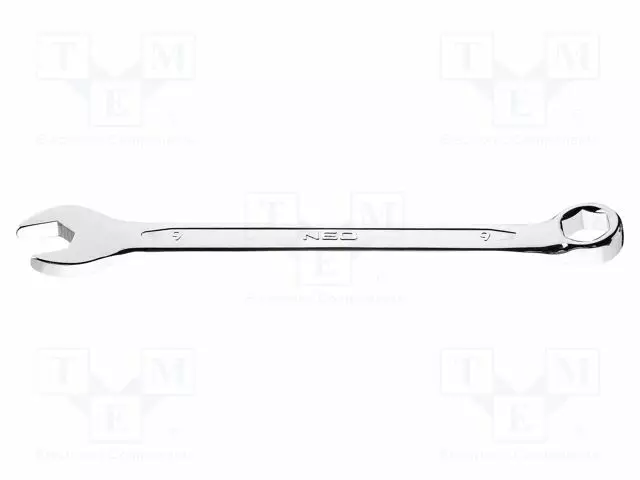 WRENCH: COMBINATION SPANNER - 6-ANGLES,DOUBLE-SIDED - 9MM - L: 130MM - Vääntötyökalut ja kiintolenkit - NEO-09-409 - 1