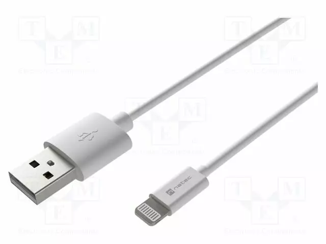 KAAPELI - USB 2.0 - APPLE LIGHTNING-PISTOKE,USB A PISTOKE - 2M - USB kaapelit ja adapterit - NKA-2149 - 1