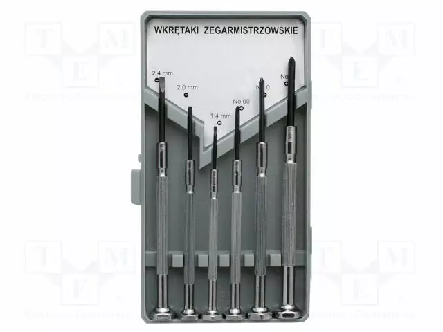 SCREWDRIVER: PRECISION-SET - PRECISION - PHILLIPS,SLOT - 6PCS. - Ruuvimeisselit ja sarjat - PRE-10229 - 1