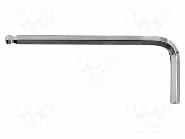 WRENCH: HEX KEY - SPHERICAL - HEX 6MM - OVERALL LEN: 186MM - LONG - Kuusiokolo- ja TORX avaimet - PRE-48489 - 1