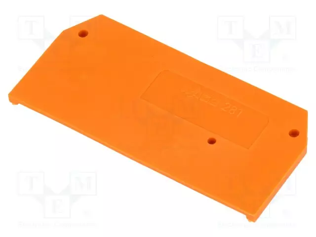 LOPPUKANSI - JOUSIPURISTIN - ORANSSI - 281 - 2,5X29X59MM - Kiskoliittimet - 281-329 - 1