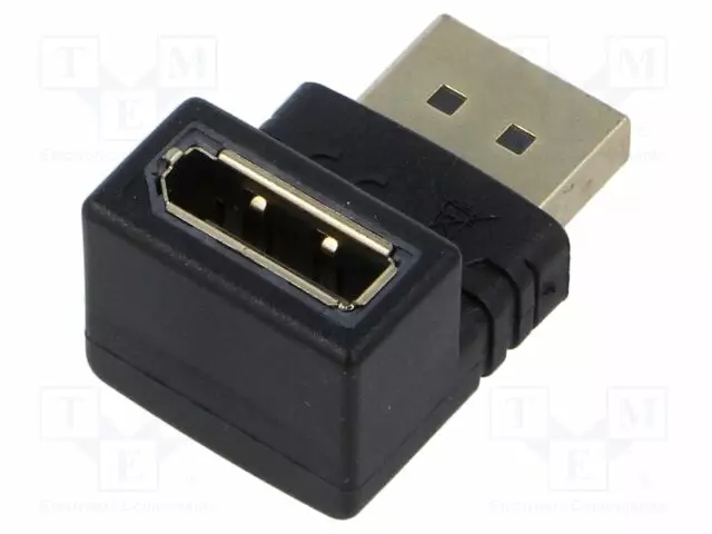 ADAPTERI - DISPLAYPORT 2.0,DISPLAYPORT 2.1 - MUSTA - HDMI, DVI, DisplayPort johdot - GOOBAY-77129 - 1