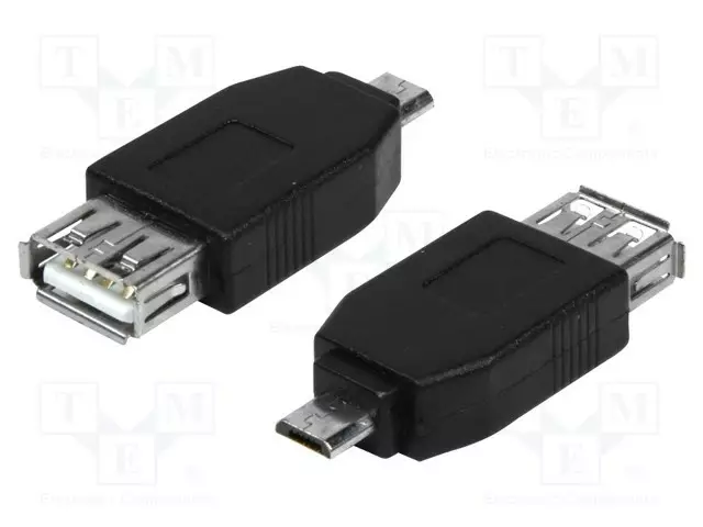 ADAPTERI - USB 2.0 - USB A RASIA,USB B MIKROPISTOKE - USB kaapelit ja adapterit - AU0029 - 1