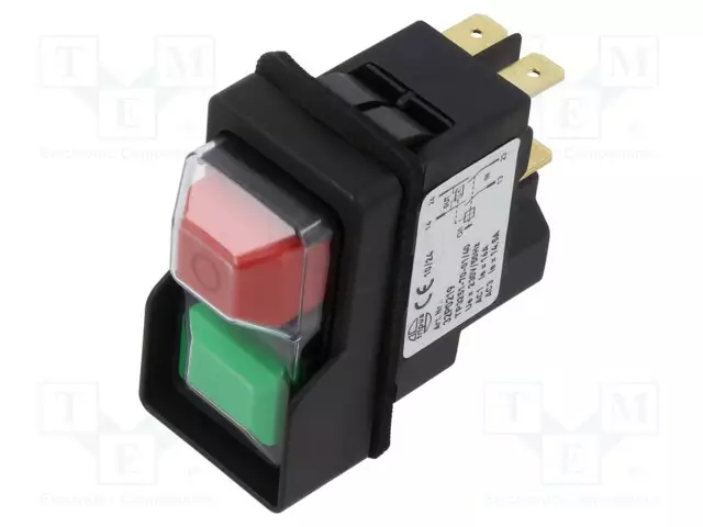 ALIJÄNNITEKYTKIN - IP54 - ULK.KOOT: 52,4X29X59,4MM - 16A - 230VAC - Moottorinsuojakytkimet - 32P0219 - 1