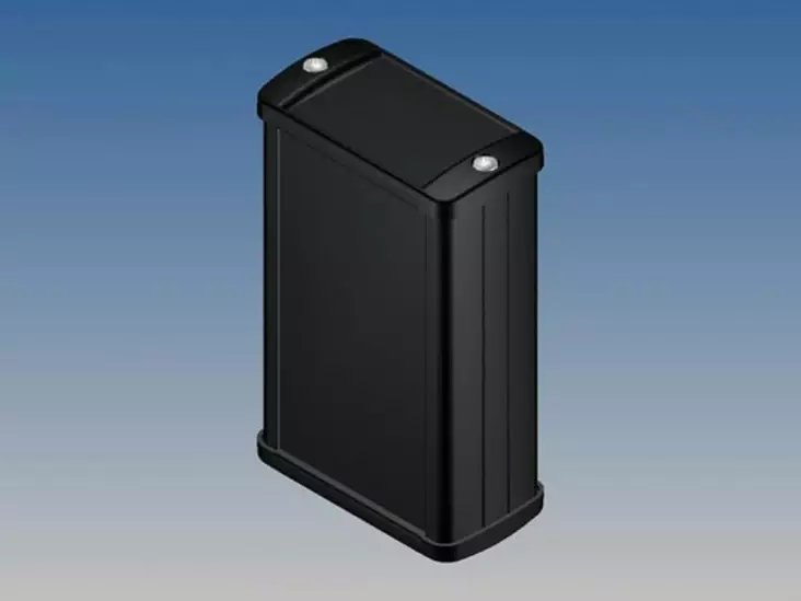 ALUMINIUM HOUSING - BLACK - 100 x 59.9 x 30.9 mm - with flange - Kotelot - G-sarja - TK12-E9 - 1