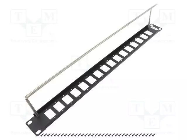 ASENNUSADAPTERI - PATCH PANEL - RACK - RUUVATTU - 29MM - M3 - KORKEUS: 1U - RJ liittimet - CP30159 - 1