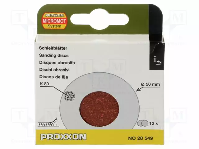 HIOMALAIKKA - 50MM - RAKEISUUS: 80 - KIINNITYS: TARRA - 12KPL - Katkaisu- ja hiomalaikat - PR28549 - 1