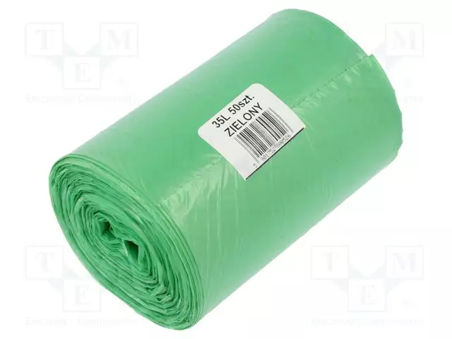 JÄTESÄKIT - POLYETEENI LD - VIHREÄ - 35L - 50KPL - Pakkaaminen ja suojaus - PL.03-02-03319 - 1